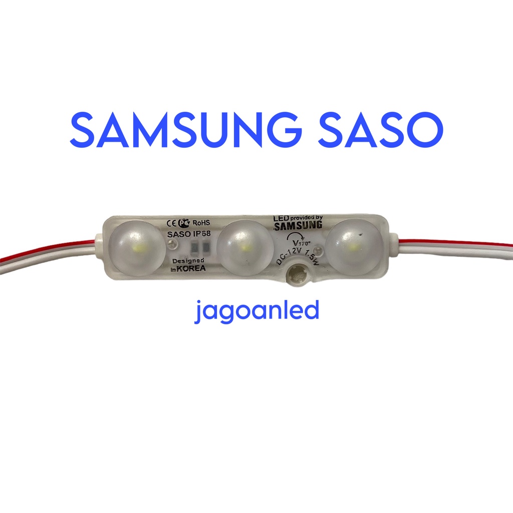 LED Modul Samsung 3 Mata 1.5W 12V IP68 Putih