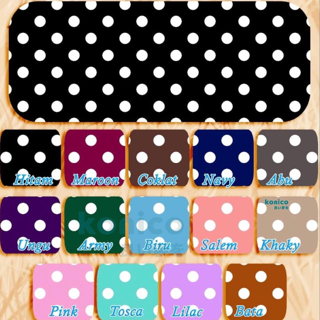 Kain Motif Baby Dottie grade A untuk background foto studio bahan backdrop photo aesthetic KAIN BACK