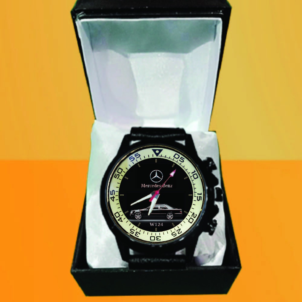 Jam Tangan MERCEDES BENZ LOGO Custom Kulit Keren Terbaru