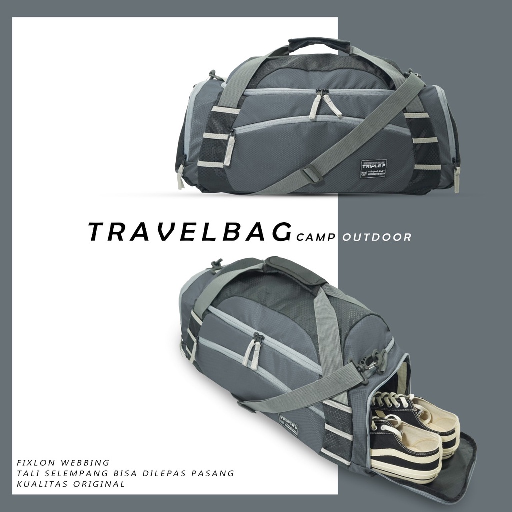 Tas Travel Duffle Bag Multifungsi Camp Series