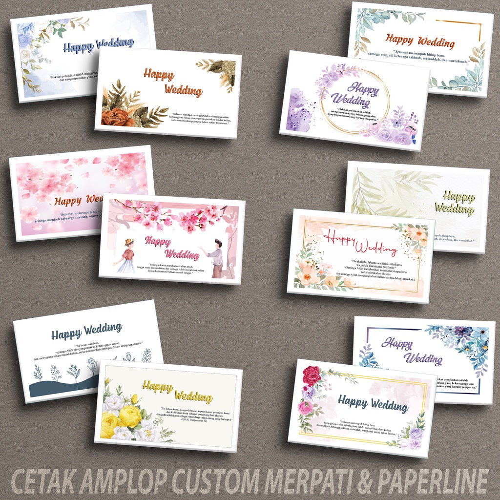 

Cetak Amplop 1 Sisi Kondangan Merpati Kecil Murah Eksklusif Desain Aesthetic Ornamen Batik Bunga