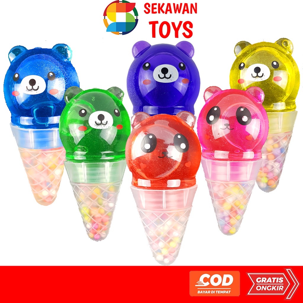 Mainan Anak Slime Ice Cream Jumbo / Mainan Slime Karakter lucu / Mainan Slime Termurah 11E