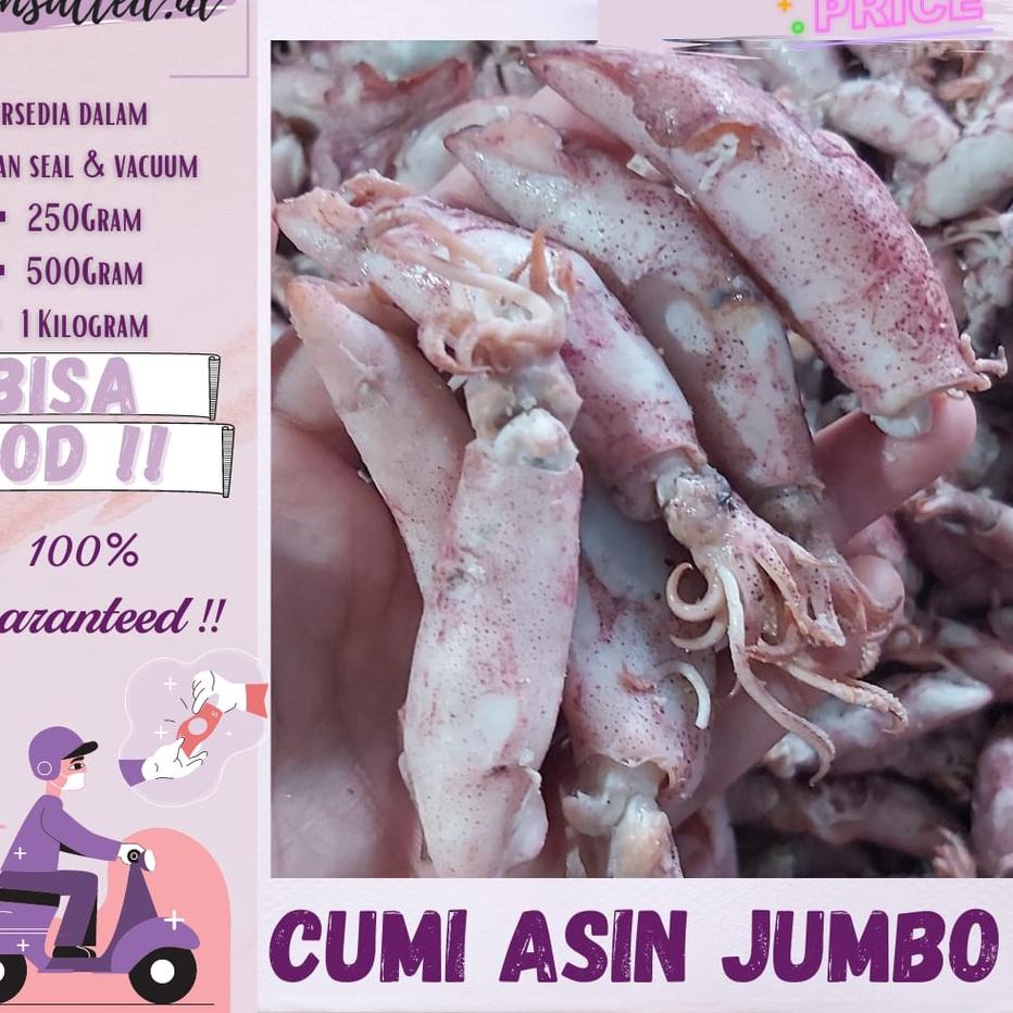 

➫ PROMO CUMI BABBY / CUMI JUMBO KERING 500GR / IKAN ASIN MURAH ♪