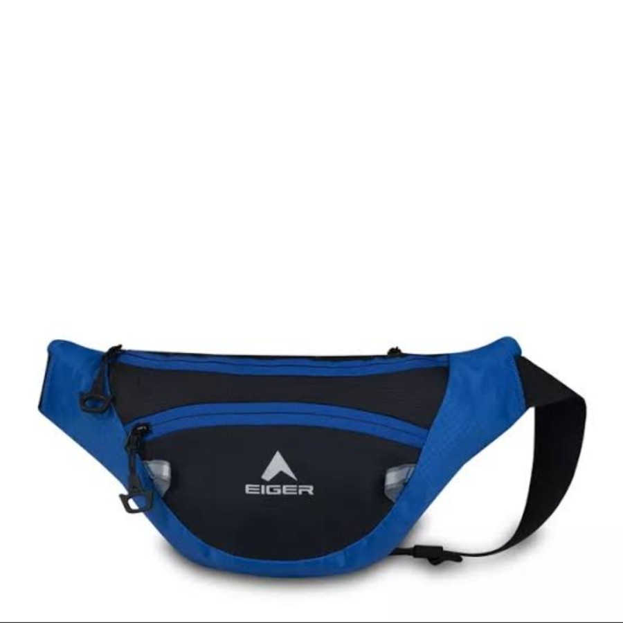 EIGER1989 ORIGINAL WAIST BAG 4A GARANSI TAS PINGGANG WAISTBAG - Biru