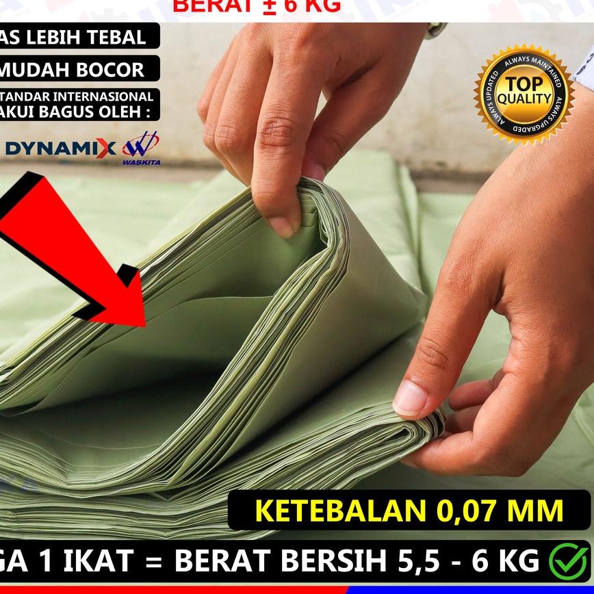 ✽ PLASTIK COR HIJAU BUTEK - + 6 KILOGRAM TEBAL / SARUNG PENUTUP / TEBAL 2 LAPIS COVER SHEET ☉