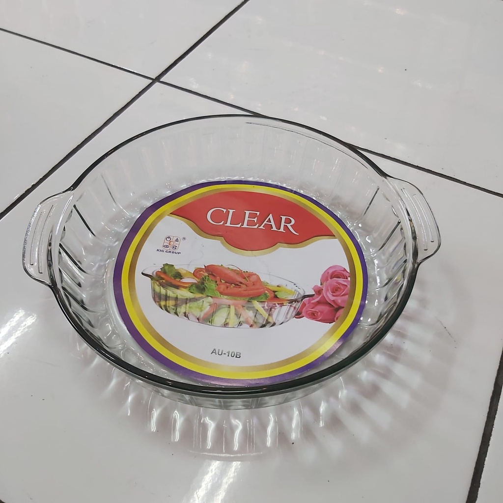 DM - Mangkuk Mangkok Wadah Saji Kaca Tebal Clear Serving Bowl