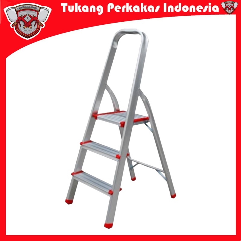 DT DH103 Tanggal lipat 3 step Tangga rumah Kokoh Pijakan Kaki 3 step