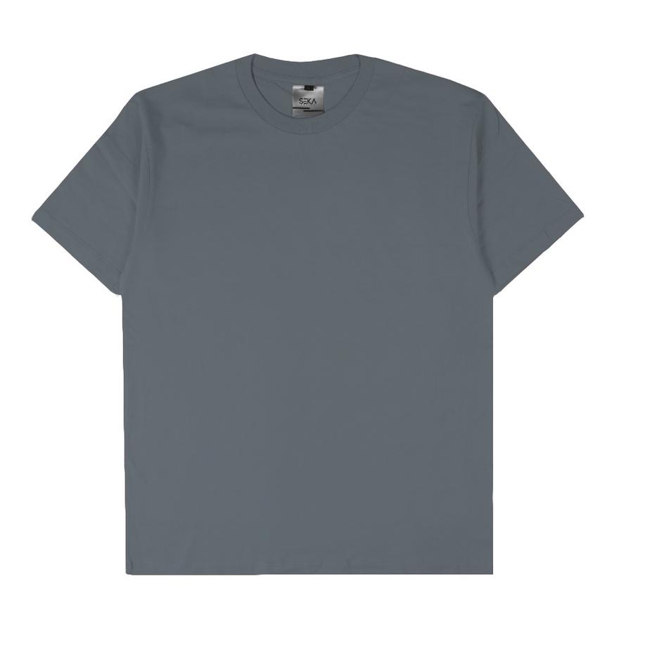 ✧ Seka Basics - Kaos Polos Stone Grey 30s ◄