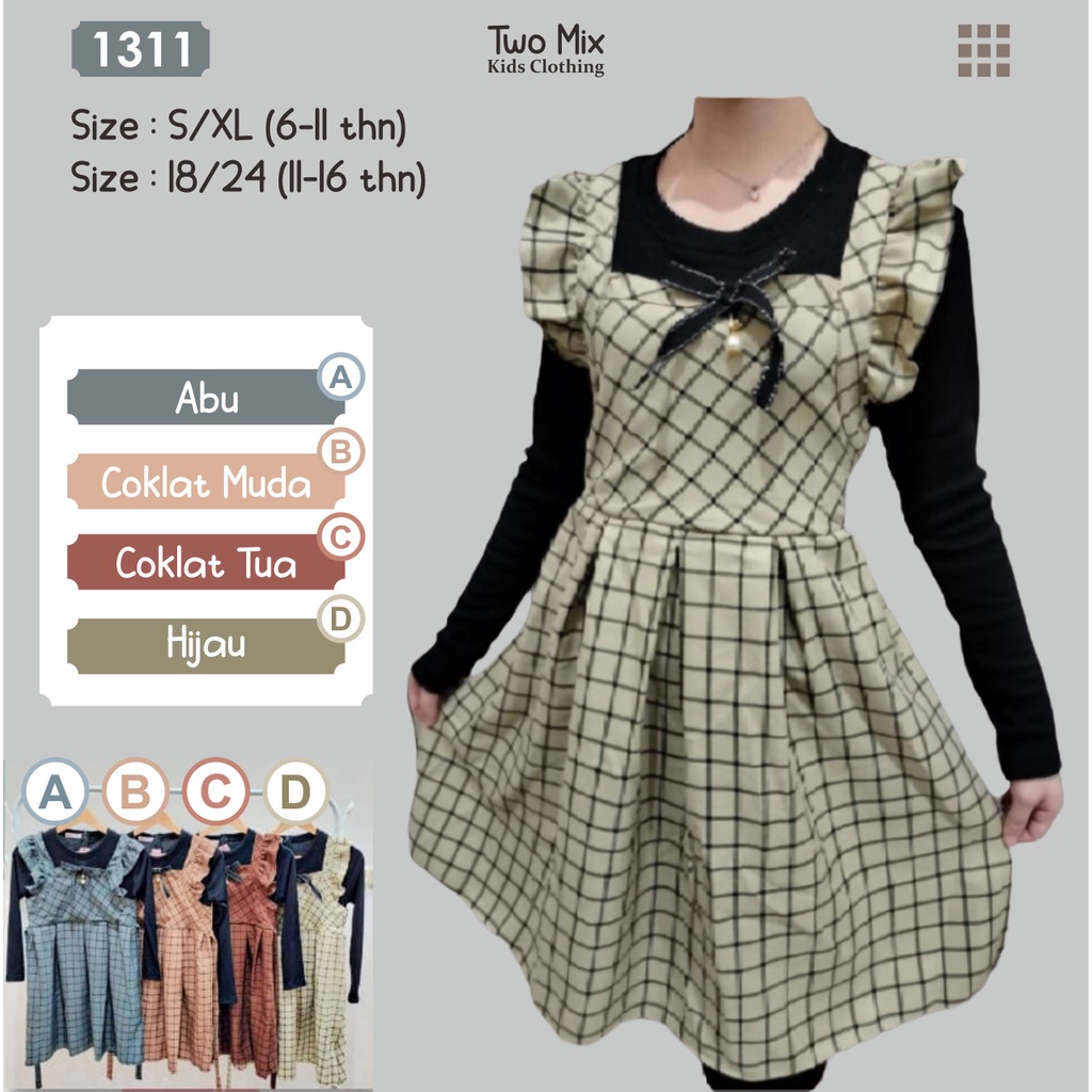 Two Mix - Tunik Anak Perempuan Katun - Atasan Anak Cewek MK1311 MK1213