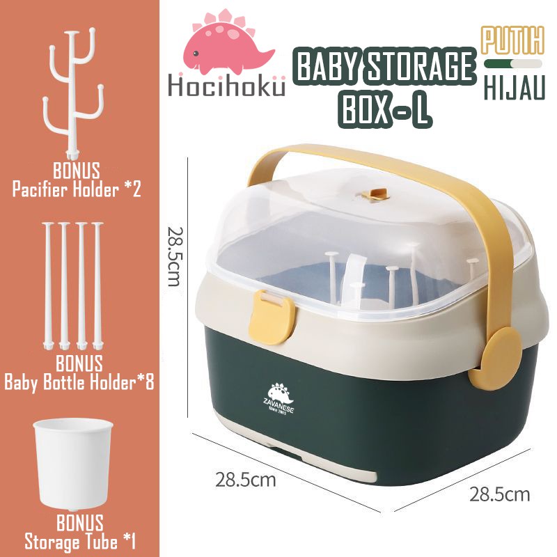 *COD* Rak Pengering Botol Bayi Zavanese Perlengkapan Bayi - Pengering Botol Gelas Serbaguna-PUTIH  SIZE L+ BUBLE