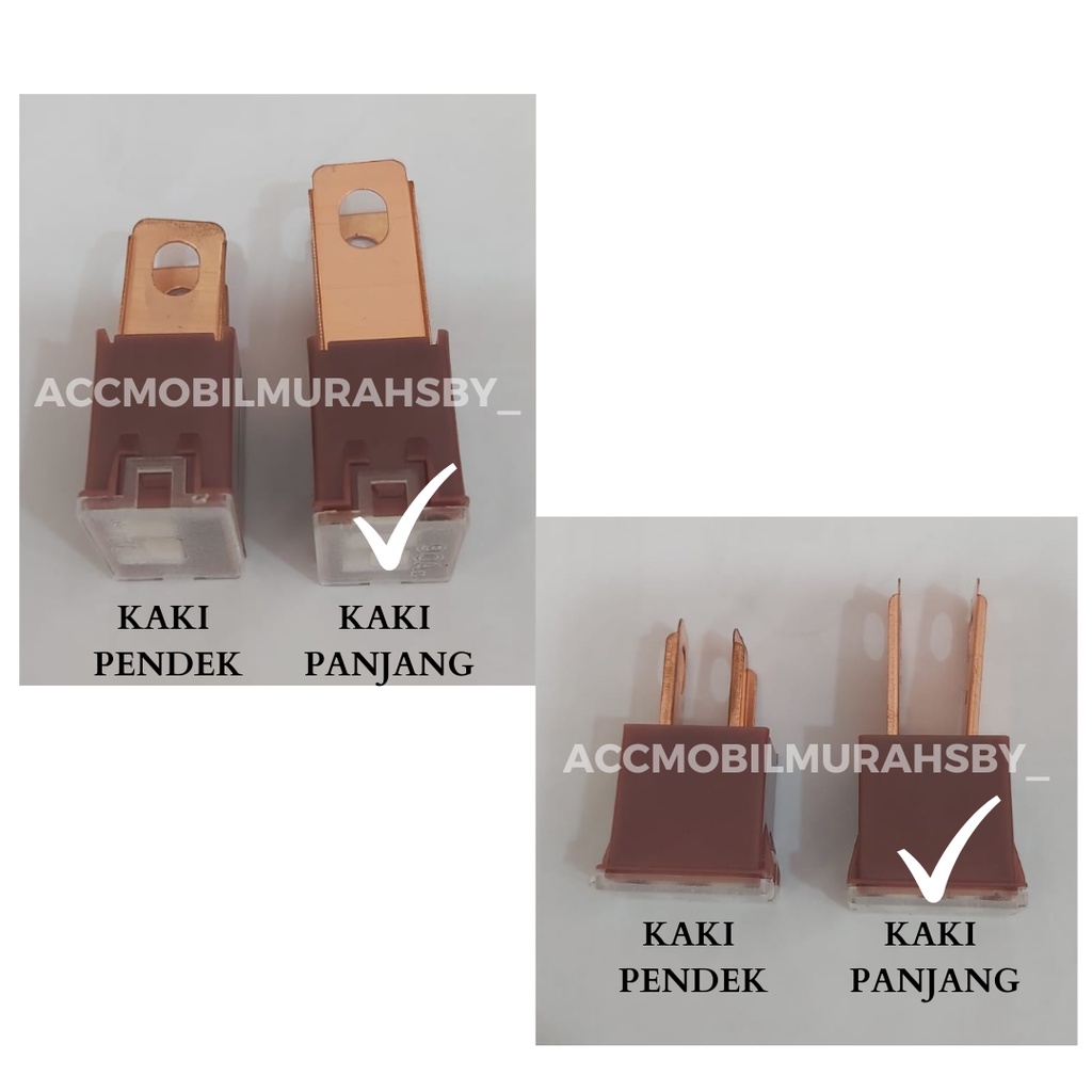 Sekring pusat laki-laki fuse blade laki-laki 30A-120A mobil motor/sekring utama pusat KAKI PANJANG