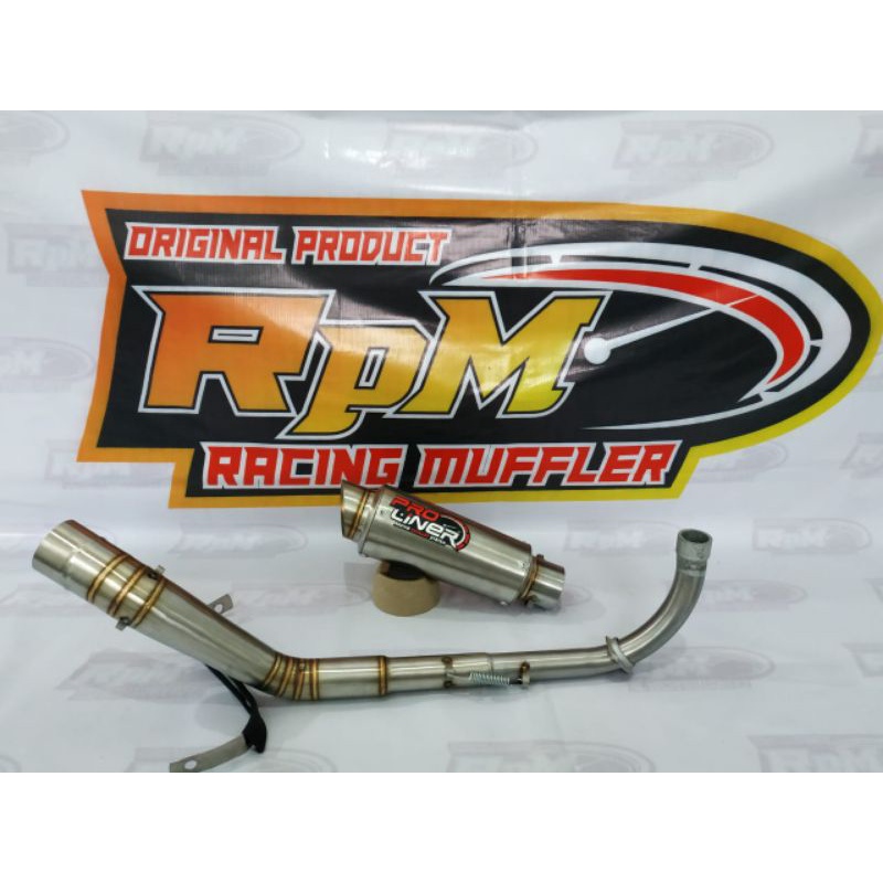 Knalpot Racing PRO LINER Kolong Bawah Jupiter Z - Vega R - Revo - Supra fit - Atrea Grand