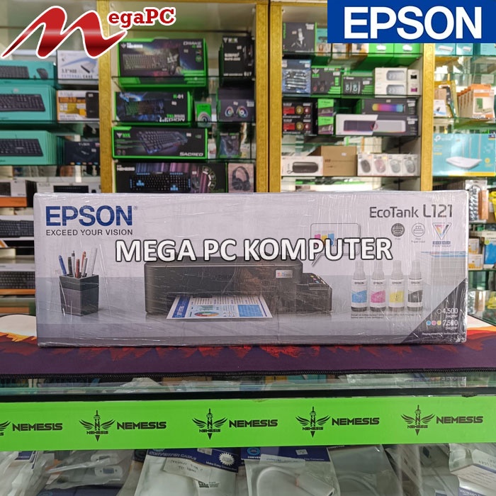 PRINTER EPSON L121 ORIGINAL PLUS TINTA ORIGINAL PENGGANTI L120