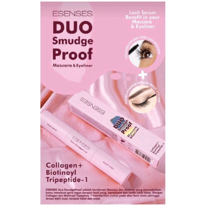 ESENSES DUO SMUDGE MASCARA &amp; EYELINER SMUDGEPROF ESENSES 2IN1 EYELINER