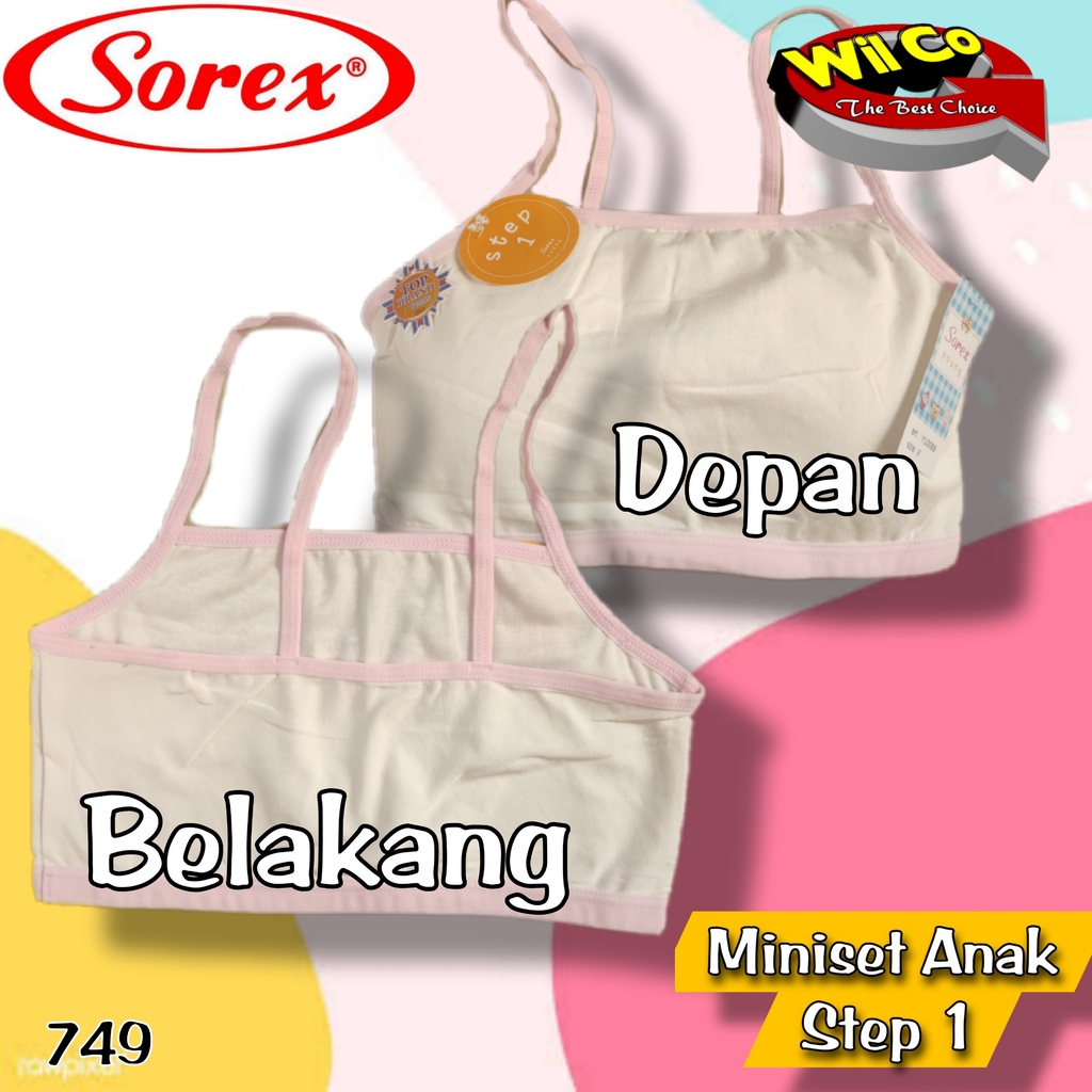 K749 - [Harga Per 1 Pcs] MINISET ANAK WANITA PAKAIAN DALAM ANAK SOREX STEP 1 TALI KECIL FREE SIZE