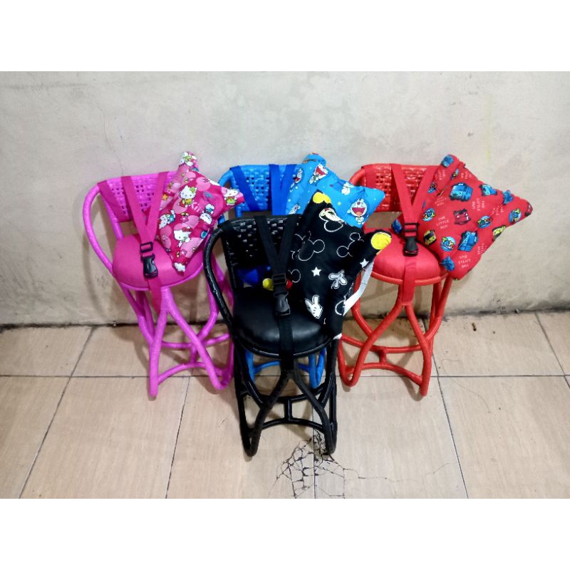 [[MOTIV TERBARU]] FULL LILIT SABUK PENGAMAN &amp; BANTAL STANG / boncengan kursi rotan / kursi rotan motor matic / dudukan anak motor matic / jok depan motor matic mio beat scopy vario / dudukan depan motor matic