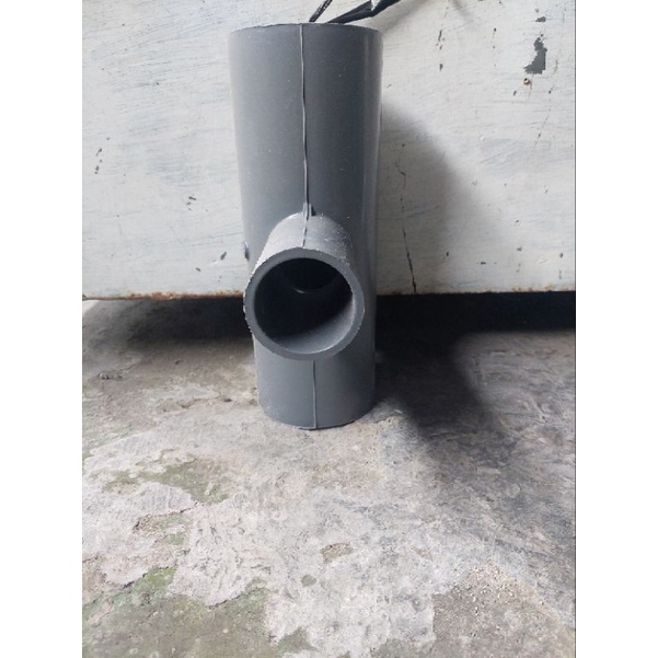 TEE PVC Sni 4"×2"