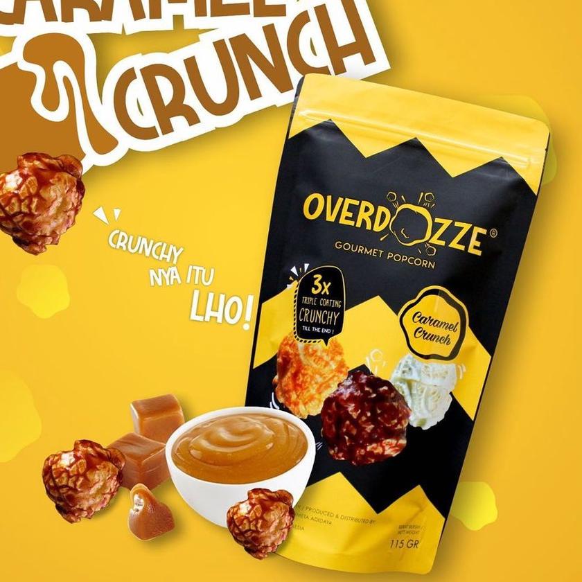 

☈ Overdozze Popcorn Caramel Crunch Gourmet Snack Cemilan Crunchy 115gram ♙