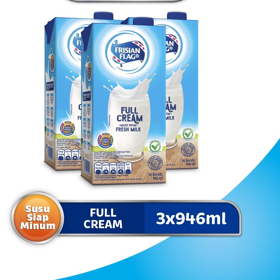 

✩ Frisian Flag Family UHT Full Cream 946 ml x 3 pcs ❀