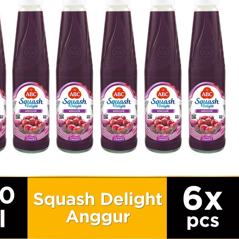 

♞ ABC Sirup Squash Delight Anggur 450 ml - Multi Pack 6 pcs ☛