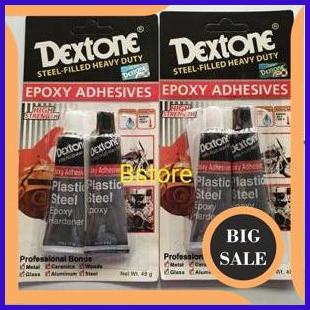 last stok Dextone Lem Besi Campur Epoxy Dextone Lama Kering Lem Dextone 140ZZ3
