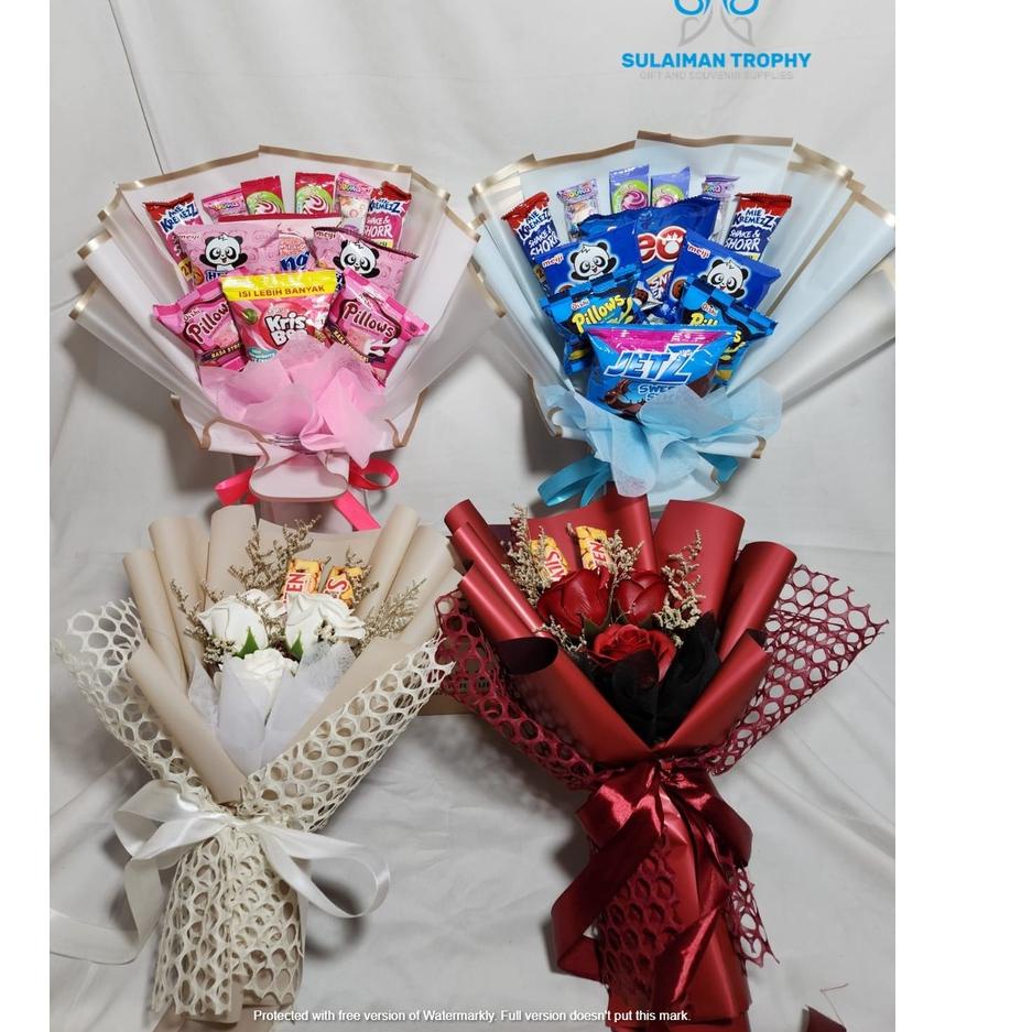 

Memang KerenK0w0V Buket makanan / Bouquet Snack pink dan biru / Bucket Snack untuk hadiah ulang tahun, hadiah wisuda, anniversary dan lain lain