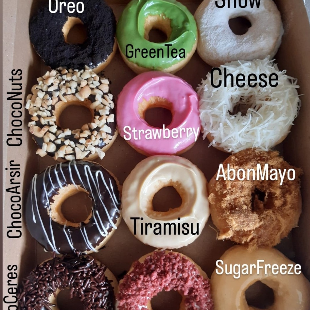 

Homemade Donat Rumahan ala Jcoo isi 12 per dus