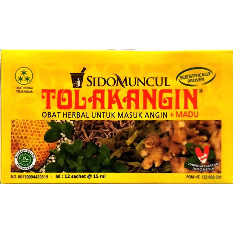 Tolak Angin Madu 12 Sachet