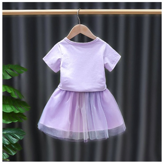 Setelan UNICORN TANDUK KUNING PINK UNGU ROK import setelan tutu anak impor baju anak cantik rok tutu