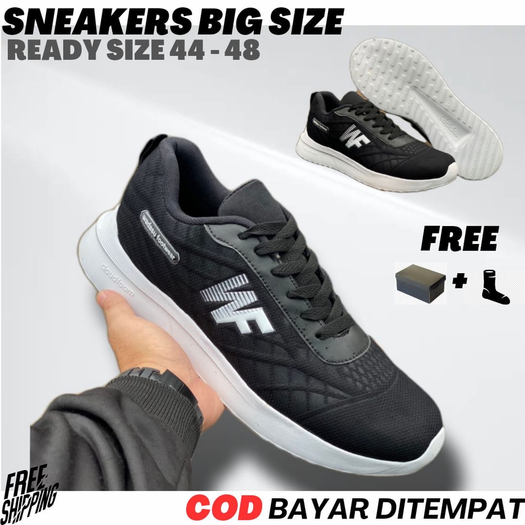 SEPATU SNEAKERS OLAHRAGA PRIA BIG SIZE | SEPATU SPORT LARI RUNNING JOGGING IMPORT PREMIUM | SEPATU U