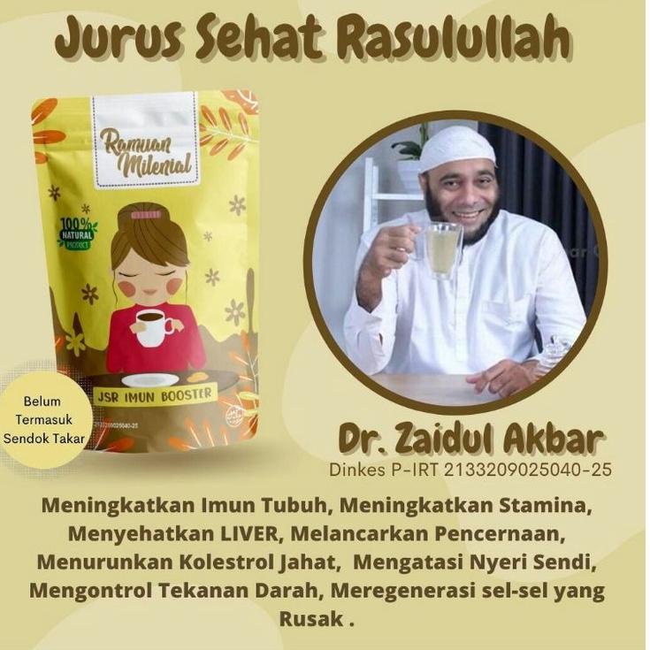 

☝ Dr. ZAIDUL AKBAR JSR IMUN BOOSTER • MEN FUNGSI LIVER • JSR ☀