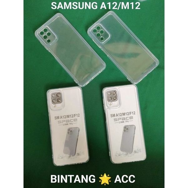 Silikon Casing Bening  Samsung A12 M12  Case