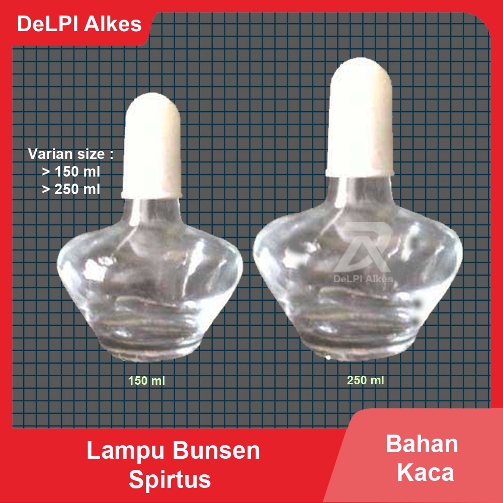 Bunsen Lampu Spirtus Alkohol 150 250 ml