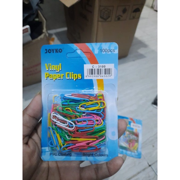 

Paper Clip/Penjepit Kertas/klip warna Joyko C 3100