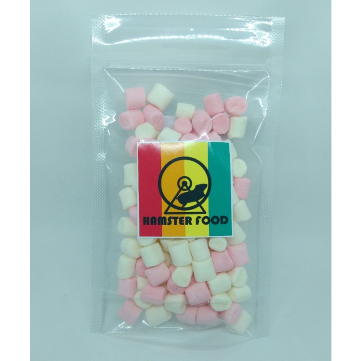 MARSHMELLOW 25 GRAM PAKAN HAMSTER TUPAI SUGAR GLIDER GERBIL MAKANAN HAMSTER GERBIL