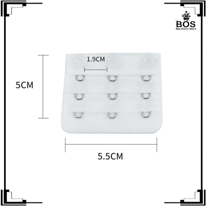BOS - SAMBUNGAN PENGAIT BRA BH EXTENSION 2 KAIT DAN 3 KAIT / PENYAMBUNG TALI BRA WANITA