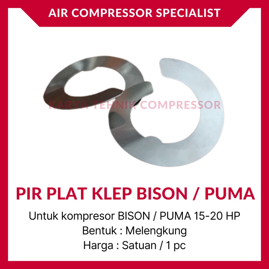 Pir Plat Klep / Valve Spring Kompresor Udara BISON PUMA 15 HP & 20 HP