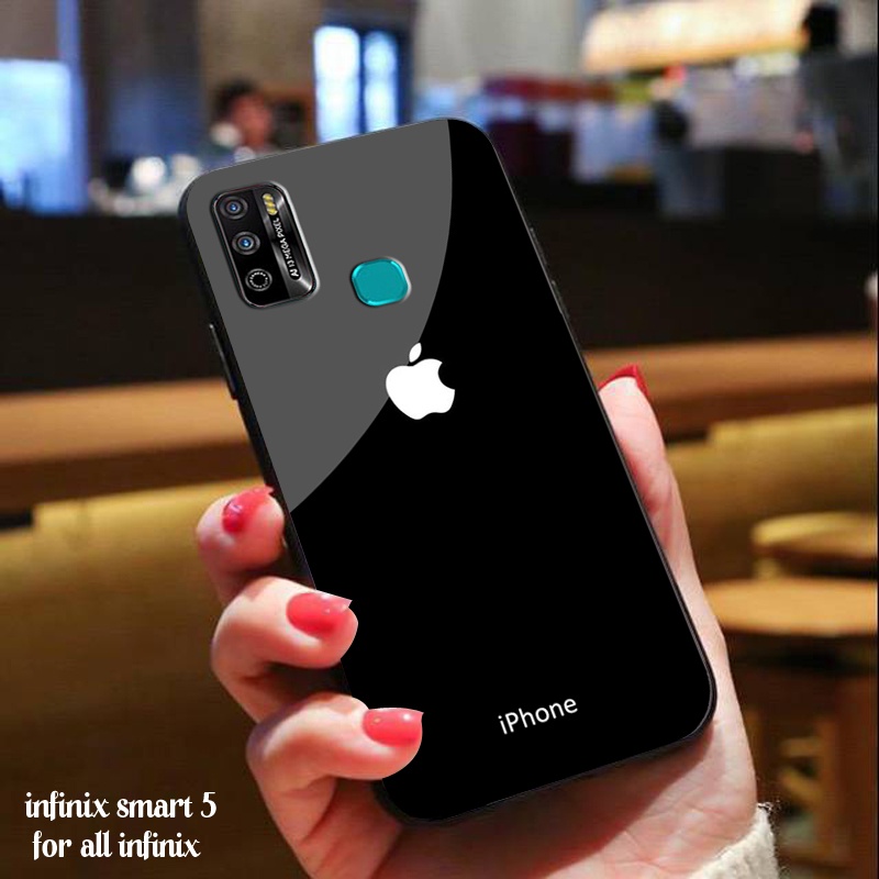 Legend Store - Softcase Glass Kaca  Infinix Smart 5 - Casing Hp For All Infinix - LS03 - Pelindung H