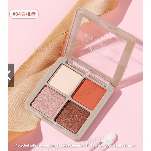 Lameila Eyeshadow 4 Warna (New) Kombinasi Glitter Tahan Lama