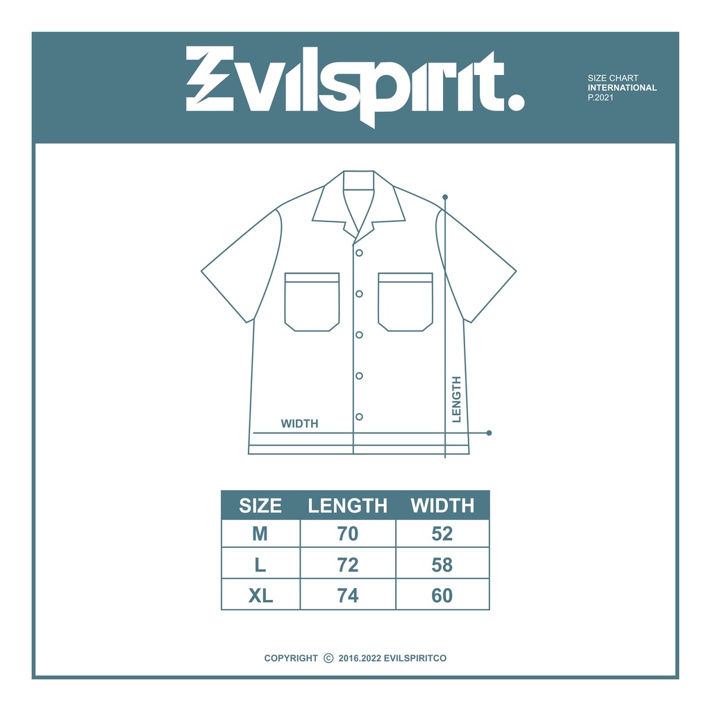 EVILSPIRIT KEMEJA - WAROVER SHIRT NAVY