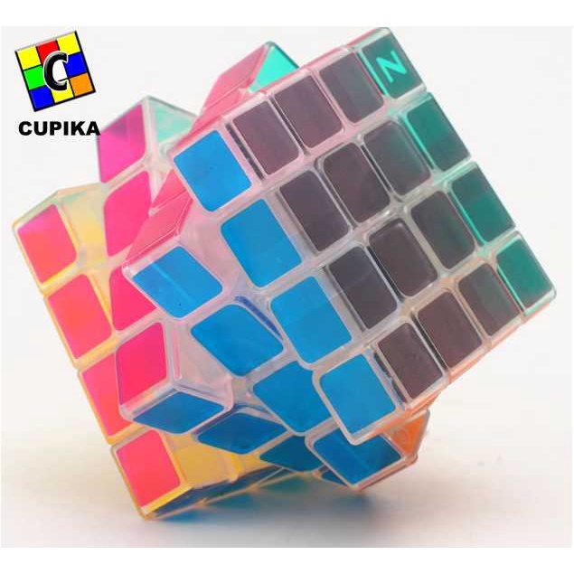 Rubik 4x4 4x4x4 ZCUBE Transparant mainan anak edukasi