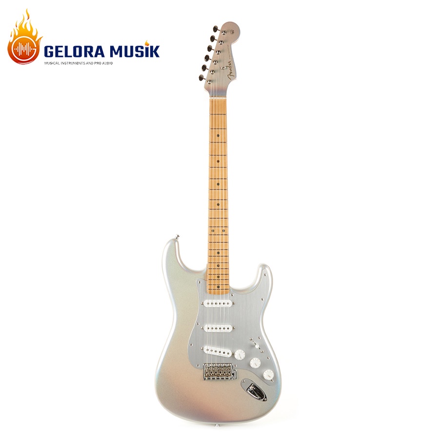 Gitar Elektrik Fender H.E.R. Stratocaster, Maple FB, Chrome Glow