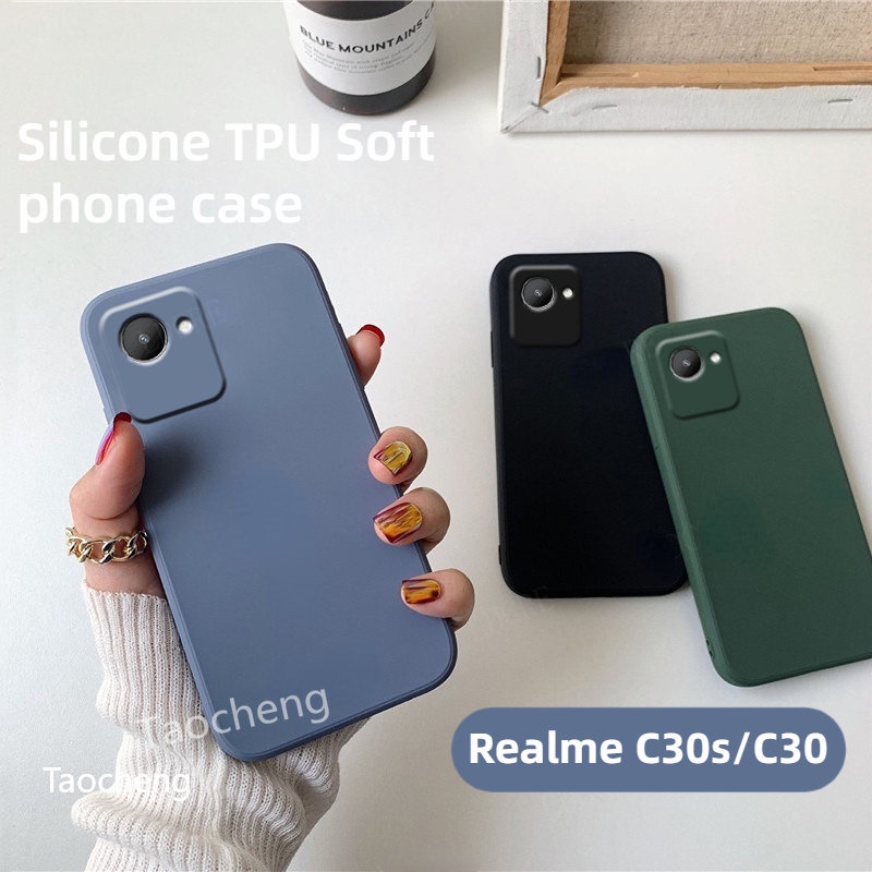 Soft Case Realme C30 Realme C30s Liquid Silikon Candy Macaron Bludru