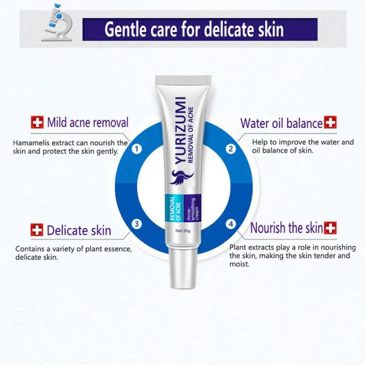 Beauty Jaya - Pure Skin Acne Cream by Yurizumi Penghilang Bekas Jerawat Flek Noda Hitam dan Komedo