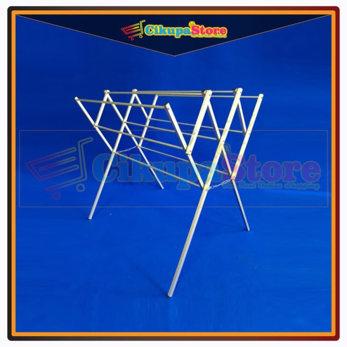 TERBARU- Jemuran Baju / Pakaian Aluminium Sedang 120cm (JS 912 - 120cm) (PROMO)