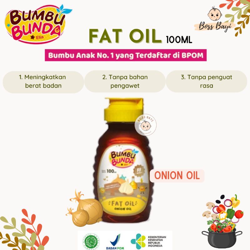 BUMBU BUNDA ELIA - FAT OIL 100ml / Minyak MPASI Bayi Anak