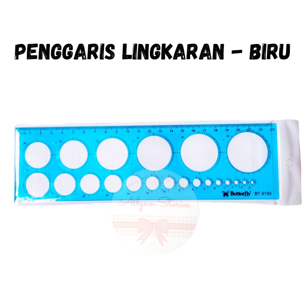 Penggaris Cetakan Lingkaran / Bulat Butterfly BT-9150