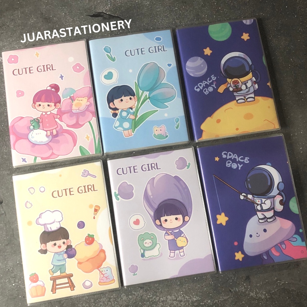 

1578- Notebook Mini Premium Boy or Girl / Note Book Diary Diari Buku Kecil Notes Memo Anak Lucu Korea Estetik