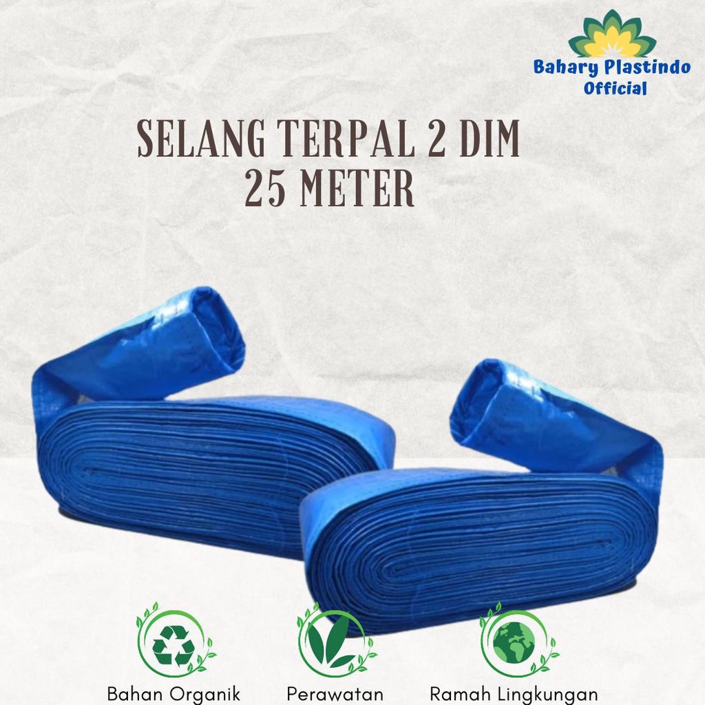 Selang Terpal Plastik 2 dim / 13 cm ( 25 meter)