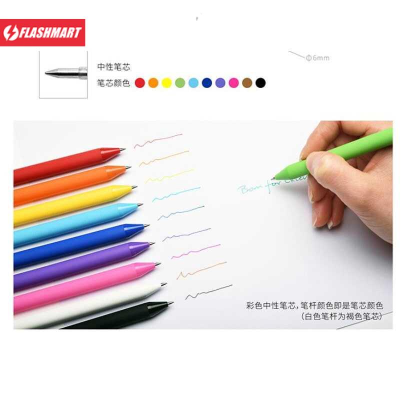 Flashmart KACO PURE Candy Gel Pen Pena Pulpen Bolpoin 0.5mm 20PCS - K1015 (Colorful Ink)